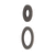 Round 60mm & 45mm Plates for Kiki/Jena Wall Diverter, PVD Brushed Gunmetal