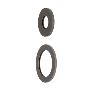 Round 60mm & 45mm Plates for Kiki/Jena Wall Diverter, PVD Brushed Gunmetal