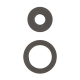 Round 60mm & 45mm Plates for Kiki/Jena Wall Diverter, PVD Brushed Gunmetal