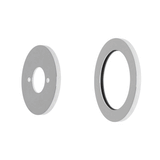 Round 60mm Plates for Kiki/Jena Wall Mixer with Spout, Polished Chrome