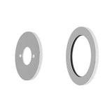 Round 60mm Plates for Kiki/Jena Wall Mixer with Spout, Polished Chrome