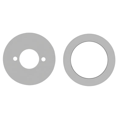 Round 60mm Plates for Kiki/Jena Wall Mixer with Spout, Polished Chrome