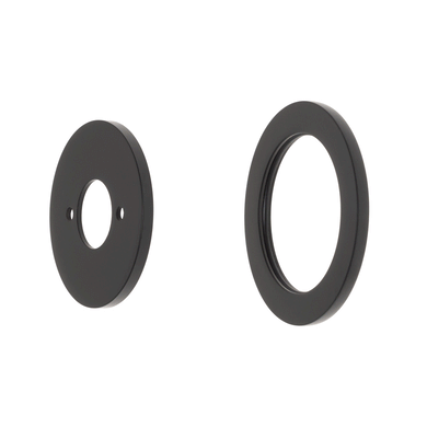 Round 60mm Plates for Kiki/Jena Wall Mixer with Spout, Matte Black