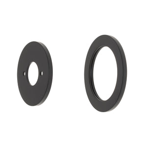 Round 60mm Plates for Kiki/Jena Wall Mixer with Spout, Matte Black