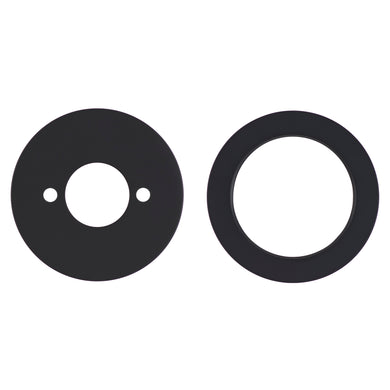 Round 60mm Plates for Kiki/Jena Wall Mixer with Spout, Matte Black