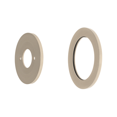 Round 60mm Plates for Kiki/Jena Wall Mixer with Spout, Brushed Nickel