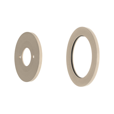 Round 60mm Plates for Kiki/Jena Wall Mixer with Spout, Brushed Nickel