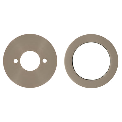Round 60mm Plates for Kiki/Jena Wall Mixer with Spout, Brushed Nickel