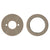 Round 60mm Plates for Kiki/Jena Wall Mixer with Spout, Brushed Nickel