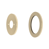 Round 60mm Plates for Kiki/Jena Wall Mixer with Spout, PVD Brushed Bass (Gold)