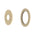 Round 60mm Plates for Kiki/Jena Wall Mixer with Spout, PVD Brushed Bass (Gold)