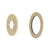 Round 60mm Plates for Kiki/Jena Wall Mixer with Spout, PVD Brushed Bass (Gold)