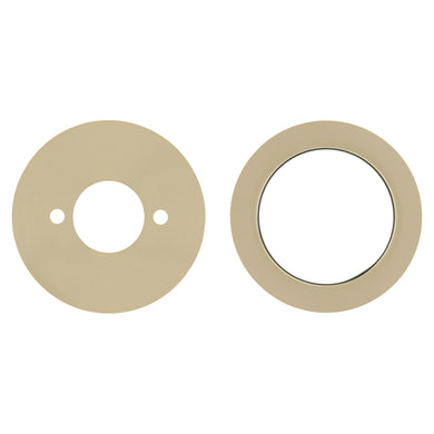 Round 60mm Plates for Kiki/Jena Wall Mixer with Spout, PVD Brushed Bass (Gold)