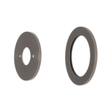 Round 60mm Plates for Kiki/Jena Wall Mixer with Spout, PVD Brushed Gunmetal