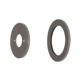 Round 60mm Plates for Kiki/Jena Wall Mixer with Spout, PVD Brushed Gunmetal