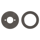 Round 60mm Plates for Kiki/Jena Wall Mixer with Spout, PVD Brushed Gunmetal