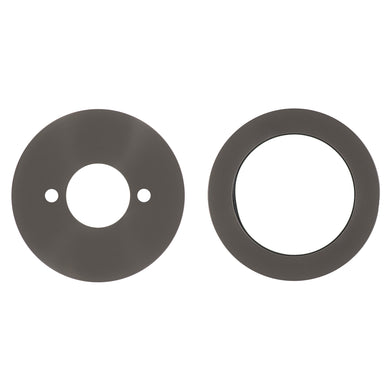 Round 60mm Plates for Kiki/Jena Wall Mixer with Spout, PVD Brushed Gunmetal