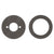 Round 60mm Plates for Kiki/Jena Wall Mixer with Spout, PVD Brushed Gunmetal