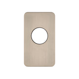 Rectangular 80mm x 140mm Plate for Kiki Wall Mixer, Brushed Nickel