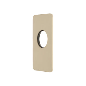 Rectangular 80mm x 140mm Plate for Kiki Wall Mixer, PVD Brushed Bass (Gold)