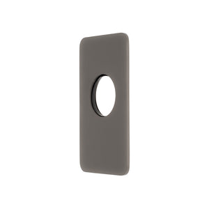 Rectangular 80mm x 140mm Plate for Kiki Wall Mixer, PVD Brushed Gunmetal