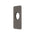 Rectangular 80mm x 140mm Plate for Kiki Wall Mixer, PVD Brushed Gunmetal