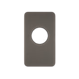 Rectangular 80mm x 140mm Plate for Kiki Wall Mixer, PVD Brushed Gunmetal