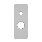 Rectangular 80mm x 200mm Plate for Kiki Wall Mixer with Diverter, Polished Chrome