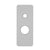 Rectangular 80mm x 200mm Plate for Kiki Wall Mixer with Diverter, Polished Chrome