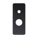 Rectangular 80mm x 200mm Plate for Kiki Wall Mixer with Diverter, Matte Black