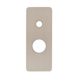 Rectangular 80mm x 200mm Plate for Kiki Wall Mixer with Diverter, Brushed Nickel