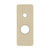 Rectangular 80mm x 200mm Plate for Kiki Wall Mixer with Diverter, PVD Brushed Bass (Gold)