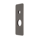 Rectangular 80mm x 200mm Plate for Kiki Wall Mixer with Diverter, PVD Brushed Gunmetal