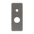 Rectangular 80mm x 200mm Plate for Kiki Wall Mixer with Diverter, PVD Brushed Gunmetal
