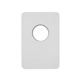 Rectangular 100mm x 150mm Plate for Jena Wall Mixer, Polished Chrome