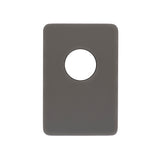 Rectangular 100mm x 150mm Plate for Jena Wall Mixer, PVD Brushed Gunmetal