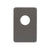 Rectangular 100mm x 150mm Plate for Jena Wall Mixer, PVD Brushed Gunmetal