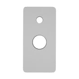 Rectangular 100mm x 200mm Plate for Jena Wall Mixer with Diverter, Polished Chrome
