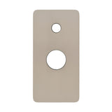 Rectangular 100mm x 200mm Plate for Jena Wall Mixer with Diverter, Brushed Nickel