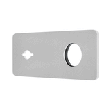 Rectangular 220mm x 90mm Plate for Kiki/Jena Wall Mixer Set, Polished Chrome