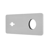 Rectangular 220mm x 90mm Plate for Kiki/Jena Wall Mixer Set, Polished Chrome