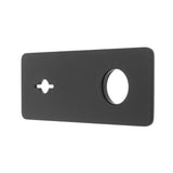 Rectangular 220mm x 90mm Plate for Kiki/Jena Wall Mixer Set, Matte Black