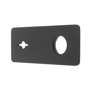 Rectangular 220mm x 90mm Plate for Kiki/Jena Wall Mixer Set, Matte Black