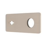 Rectangular 220mm x 90mm Plate for Kiki/Jena Wall Mixer Set, Brushed Nickel