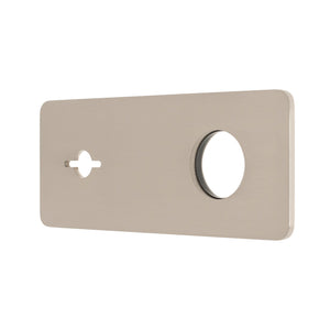 Rectangular 220mm x 90mm Plate for Kiki/Jena Wall Mixer Set, Brushed Nickel