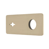 Rectangular 220mm x 90mm Plate for Kiki/Jena Wall Mixer Set, PVD Brushed Bass (Gold)