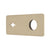 Rectangular 220mm x 90mm Plate for Kiki/Jena Wall Mixer Set, PVD Brushed Bass (Gold)