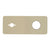 Rectangular 220mm x 90mm Plate for Kiki/Jena Wall Mixer Set, PVD Brushed Bass (Gold)