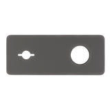 Rectangular 220mm x 90mm Plate for Kiki/Jena Wall Mixer Set, PVD Brushed Gunmetal