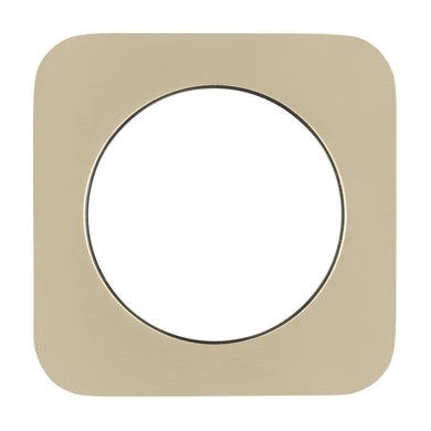 Soft Square 60mm Plate for Kiki/Jena Wall Mixer, PVD Brushed Bass (Gold)